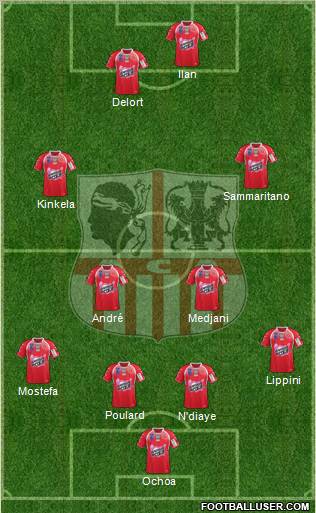 Athletic Club Ajaccien Football Formation 2011