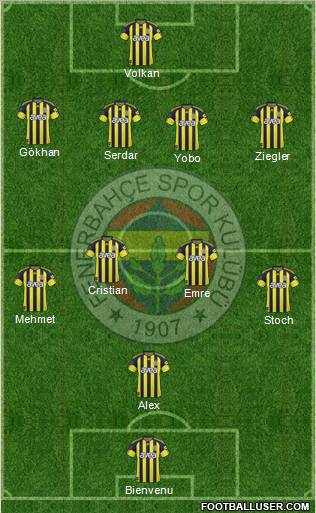 Fenerbahçe SK Formation 2011
