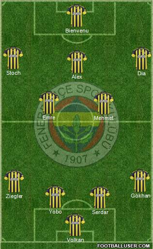 Fenerbahçe SK Formation 2011
