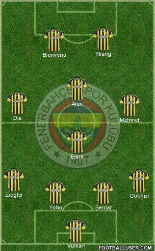 Fenerbahçe SK Formation 2011