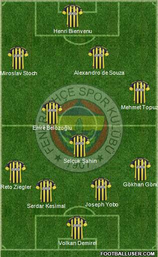 Fenerbahçe SK Formation 2011
