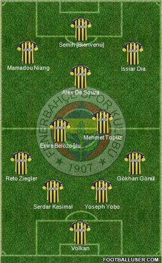 Fenerbahçe SK Formation 2011
