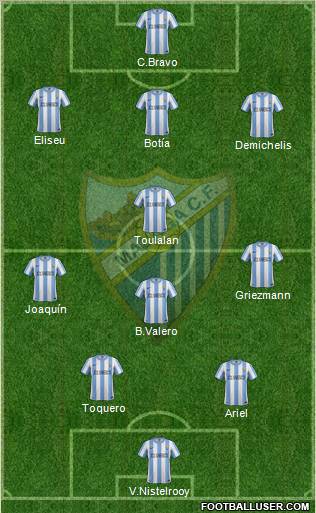 Málaga C.F., S.A.D. Formation 2011