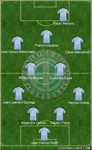 Belgrano de Córdoba football formation