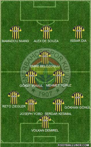 Fenerbahçe SK Formation 2011