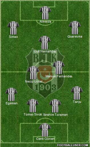 Besiktas JK Formation 2011