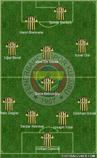 Fenerbahçe SK Formation 2011