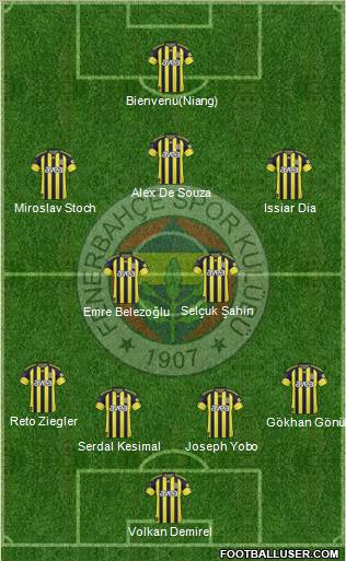 Fenerbahçe SK Formation 2011