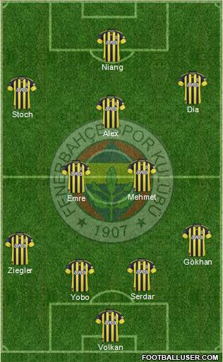 Fenerbahçe SK Formation 2011