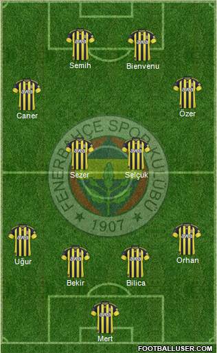 Fenerbahçe SK Formation 2011