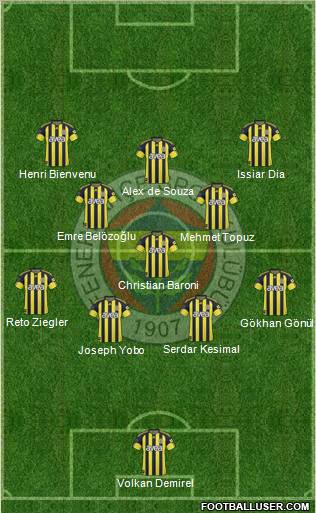 Fenerbahçe SK Formation 2011