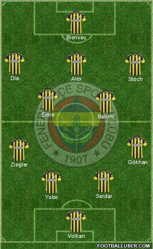 Fenerbahçe SK Formation 2011