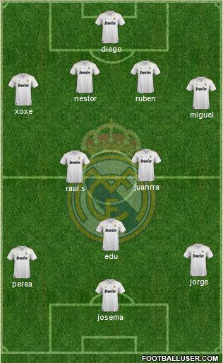 Real Madrid C.F. Formation 2011