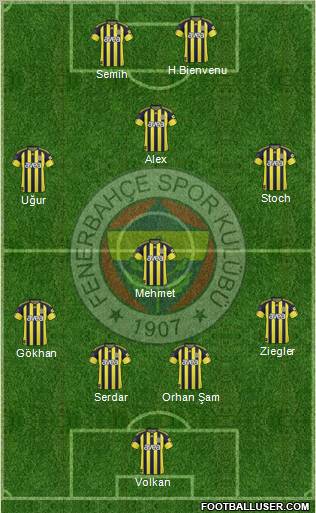 Fenerbahçe SK Formation 2011