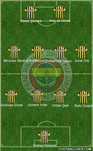 Fenerbahçe SK Formation 2011