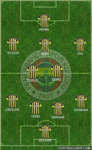 Fenerbahçe SK Formation 2011