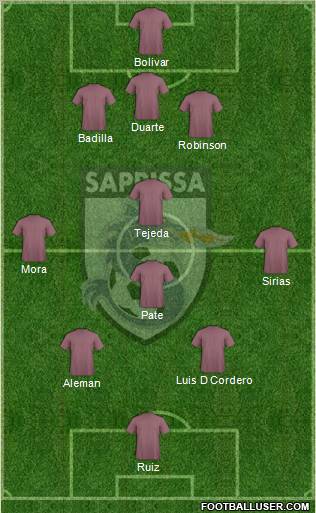 CD Saprissa football formation