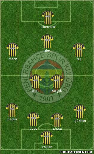 Fenerbahçe SK Formation 2011