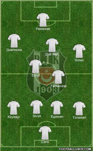 Besiktas JK Formation 2011