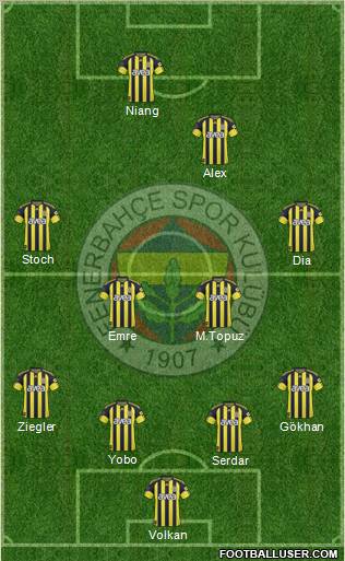 Fenerbahçe SK Formation 2011