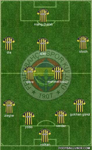 Fenerbahçe SK Formation 2011