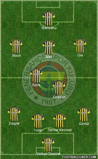 Fenerbahçe SK Formation 2011