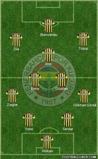 Fenerbahçe SK Formation 2011