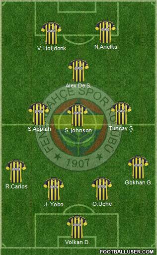 Fenerbahçe SK Formation 2011