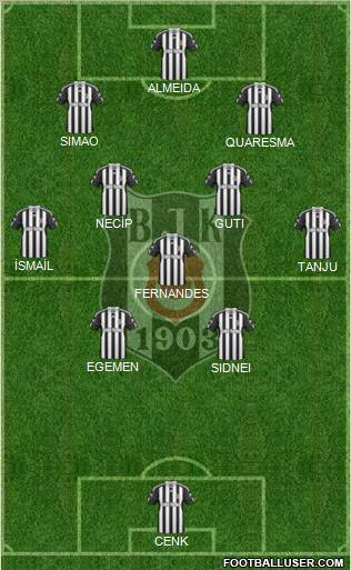 Besiktas JK Formation 2011