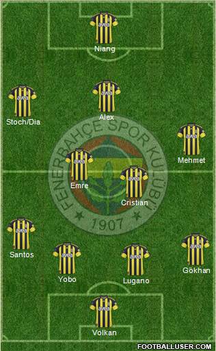 Fenerbahçe SK Formation 2011