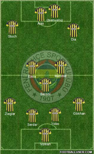 Fenerbahçe SK Formation 2011