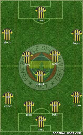 Fenerbahçe SK Formation 2011