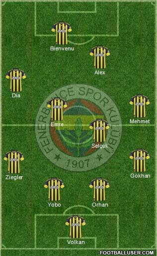 Fenerbahçe SK Formation 2011