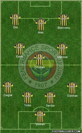 Fenerbahçe SK Formation 2011