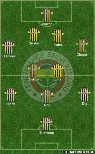 Fenerbahçe SK Formation 2011