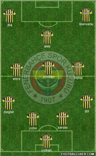 Fenerbahçe SK Formation 2011