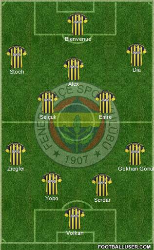 Fenerbahçe SK Formation 2011