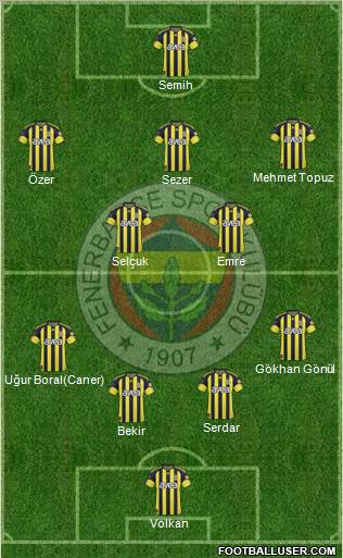 Fenerbahçe SK Formation 2011