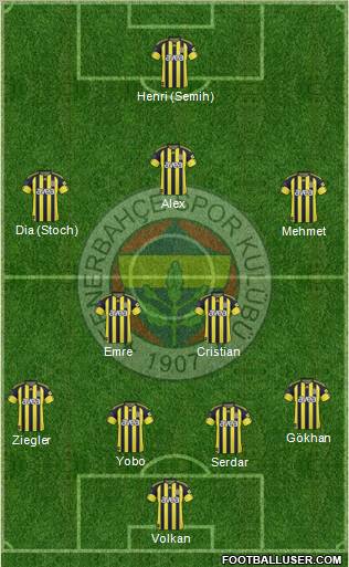 Fenerbahçe SK Formation 2011