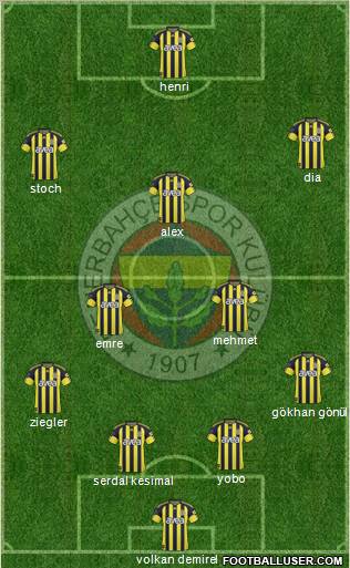 Fenerbahçe SK Formation 2011
