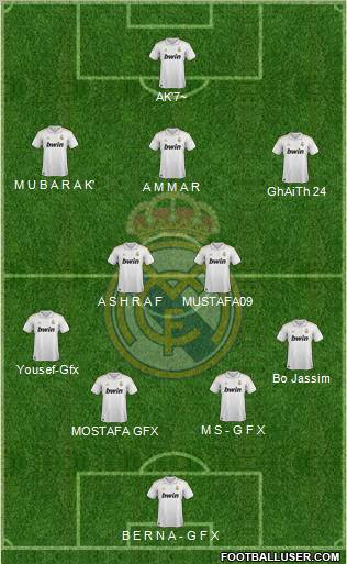 Real Madrid C.F. Formation 2011