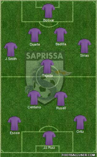 CD Saprissa football formation