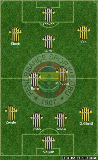 Fenerbahçe SK Formation 2011