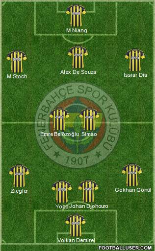 Fenerbahçe SK Formation 2011