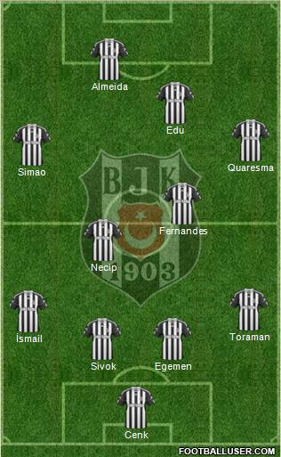 Besiktas JK Formation 2011