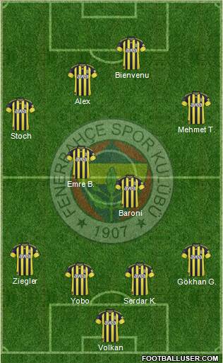 Fenerbahçe SK Formation 2011