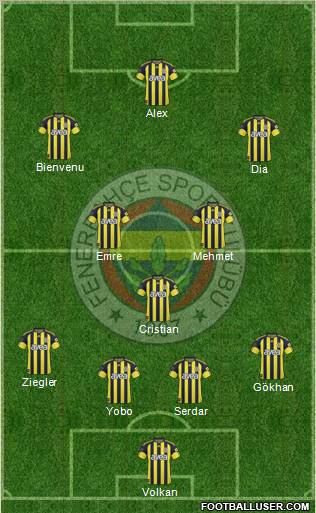 Fenerbahçe SK Formation 2011