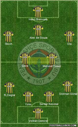 Fenerbahçe SK Formation 2011