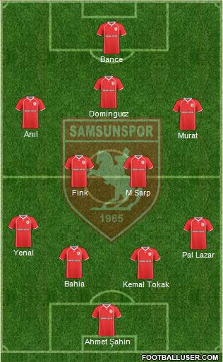 Samsunspor Formation 2011