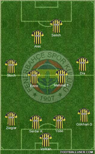 Fenerbahçe SK Formation 2011